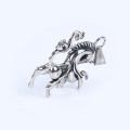 Neue Schmuckpersönlichkeit Einhorn Edelstahl Schmuck Anhänger Titanstahl Stahl Anhänger Halskette Silber Schmuck Retro Retro